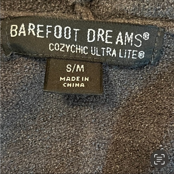 Barefoot Dreams Cozy Chic Lightweight Draped open Front Cardigan S/M Gray - Picture 6 of 13